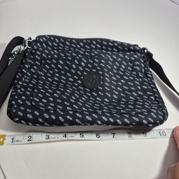 Kiplings Sebastian Ultimate Dots Rasp Dream Black Crossbody Purse - Picture 9 of 10